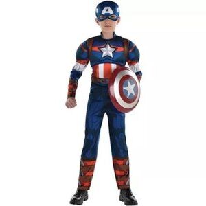 Marvel Captain American Halloween, Dress Up Costume Child 8-10